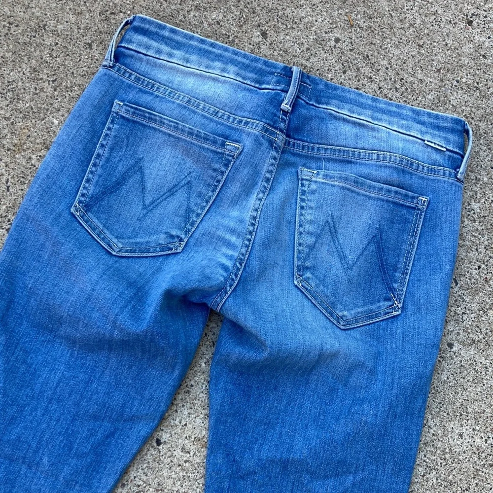 🍄 Mother Looker Zip Fray Wash Home Sweet Home Jeans - Picture 14 of 15